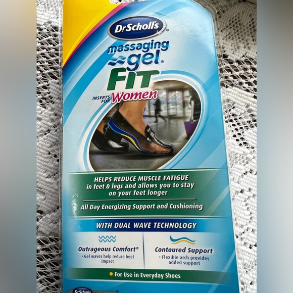 Dr. Scholl’s 🆕 massaging gel Fit shoe inserts for Women, 1 pair size 6-10 - Picture 4 of 4